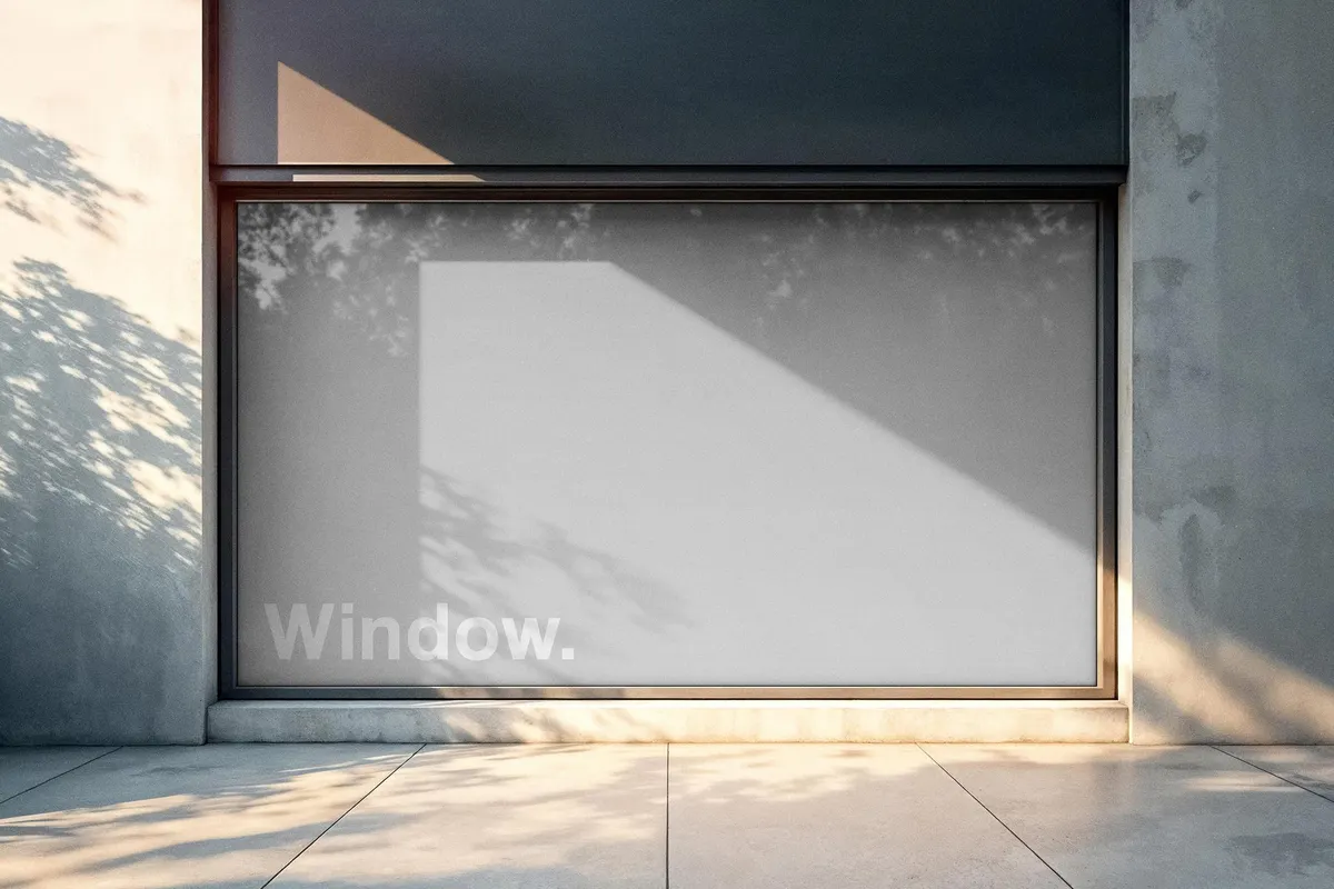 Window Billboard Mockup