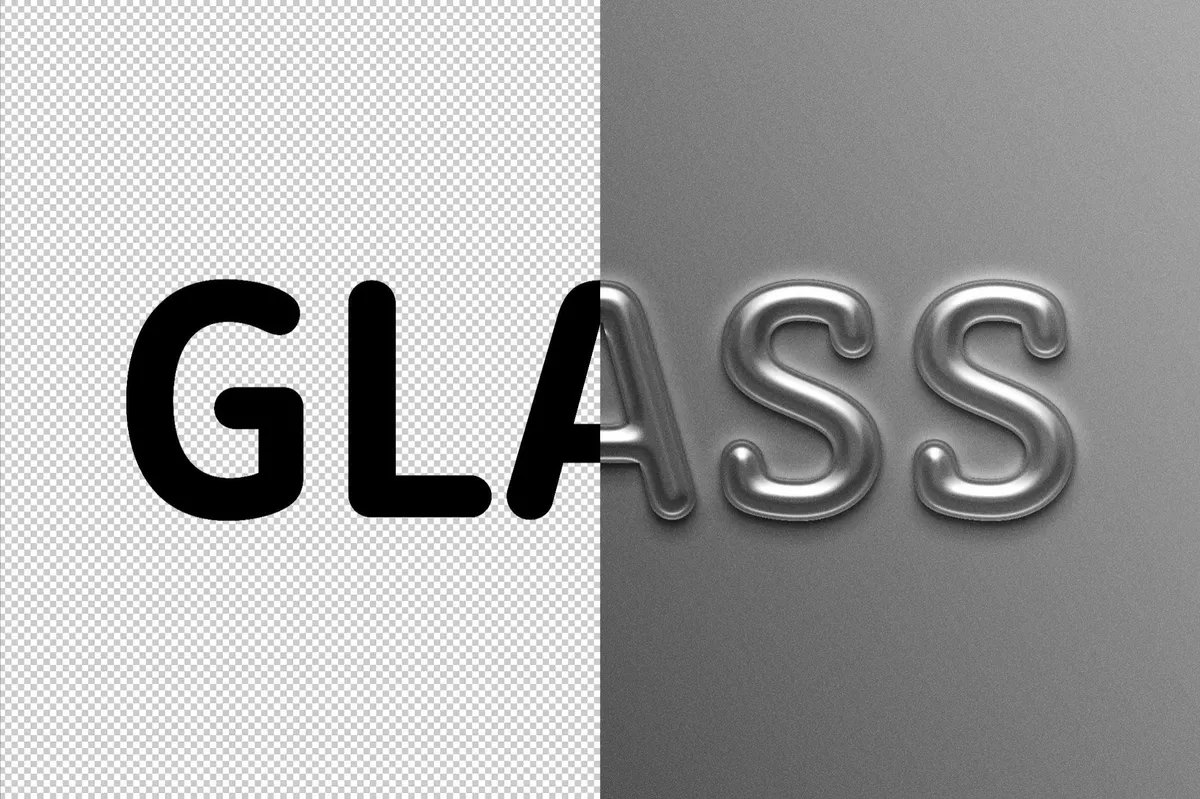 Glossy Plastic Text Effect