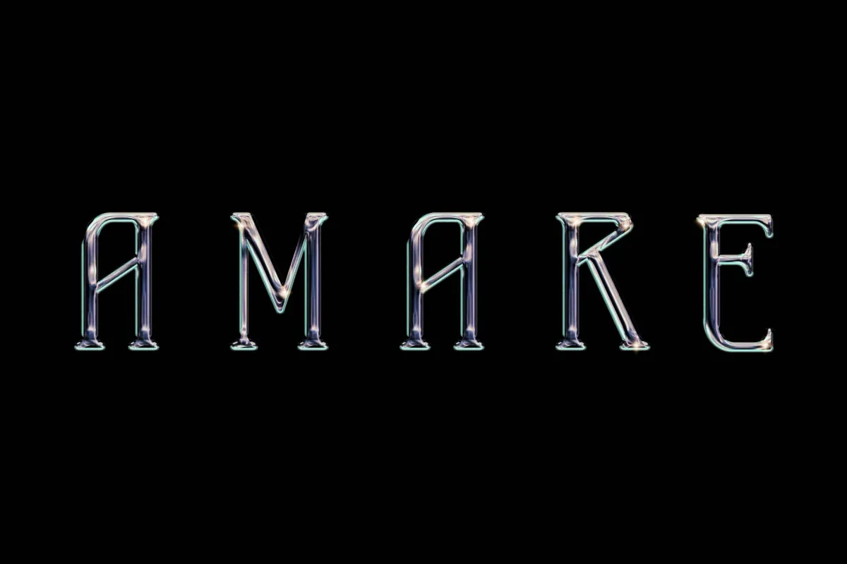 Chrome Text Effect