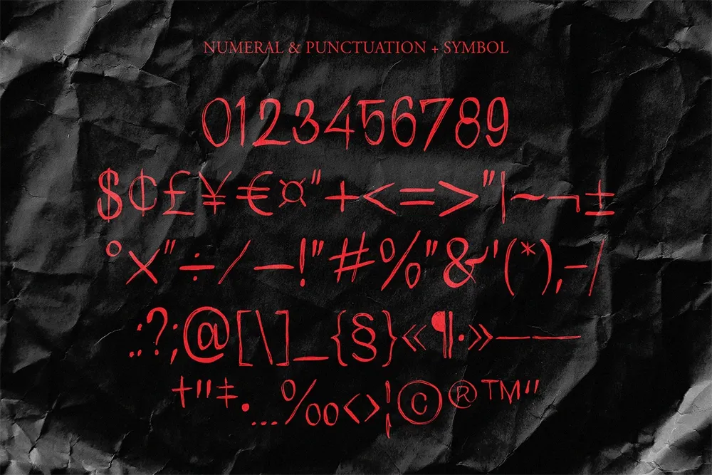 Grave Echo - Scary Horror Font
