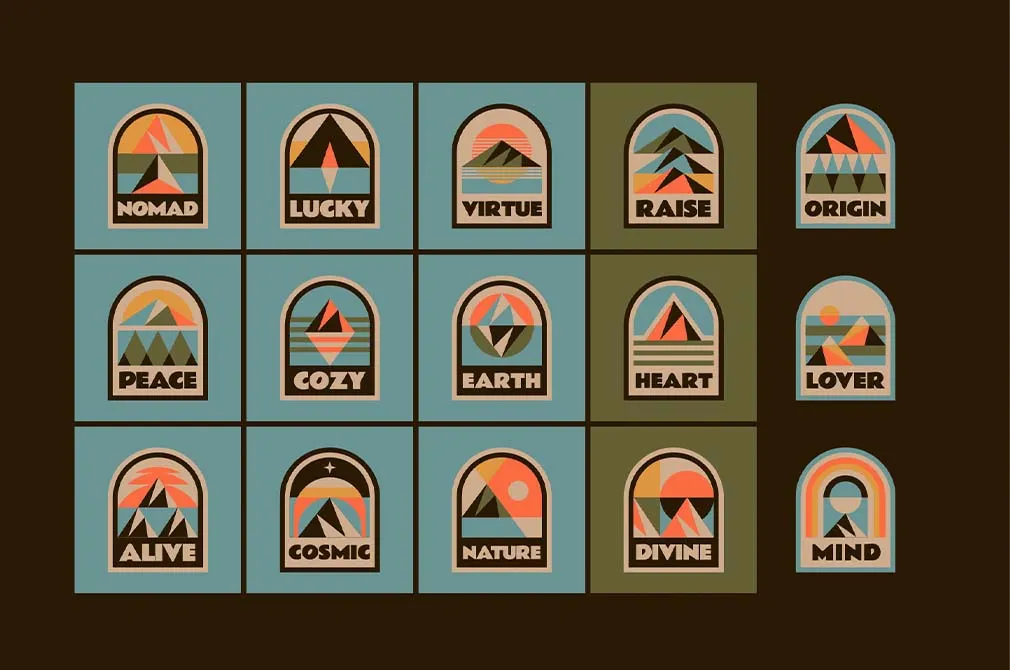 Inspiring Mountains Badges