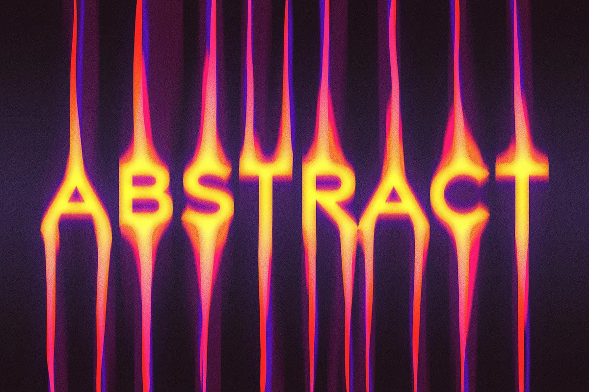 Glowing Color Text Effect