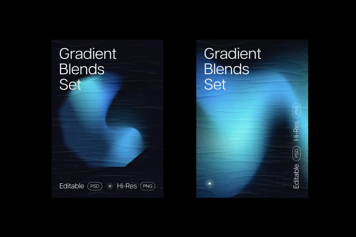 Grain Gradient Texture Shapes