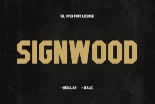 Signwood Font