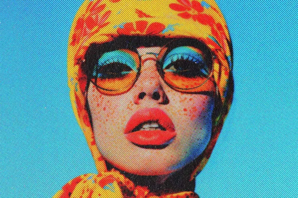 Pop Art Halftone Photo Effect