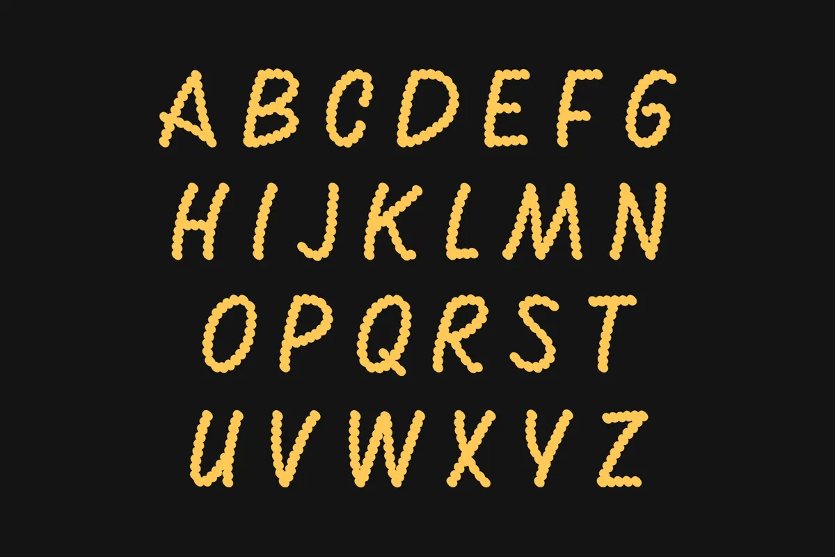 Azabache - Decorative Dot Font
