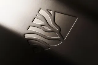 Emboss & Foil Leather Logo Mockup