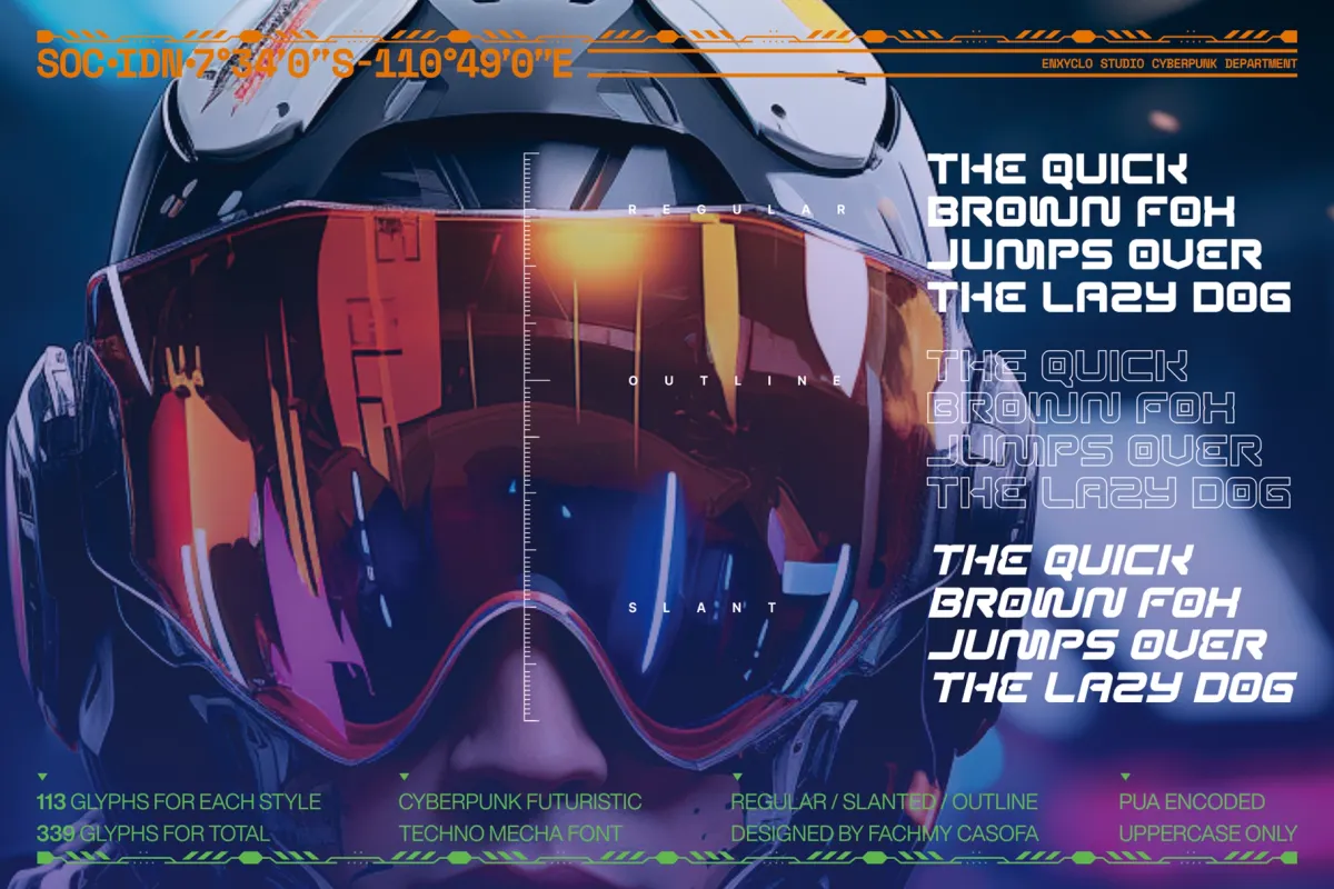 Moreks - Cyberpunk Futuristic Font
