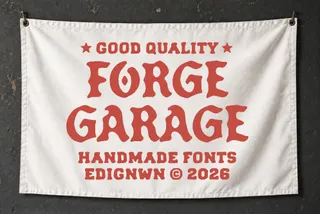Forge Garage - Vintage Blackletter Font Duo