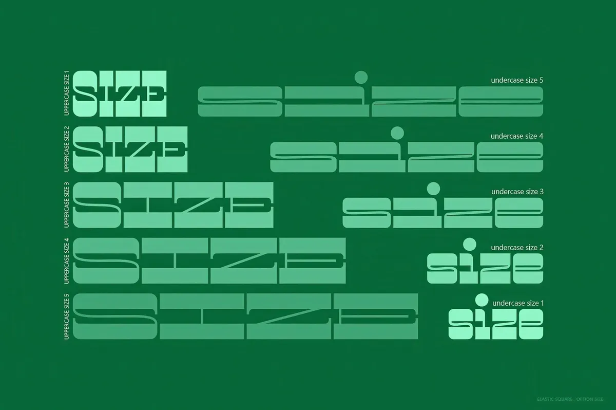 ELASTIC SQUARE — Display Font