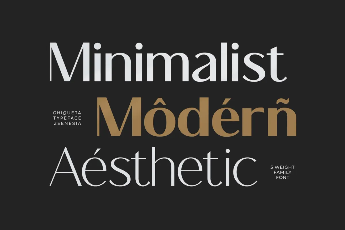 Chiqueta – Luxury Modern Sans Font