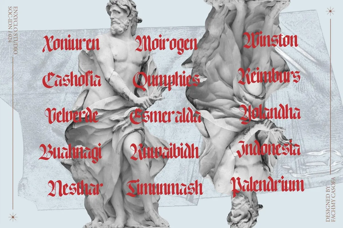 NCL Enigmatic Waesbendiy — Blackletter Font