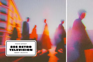 80s Retro Television Photo Effect