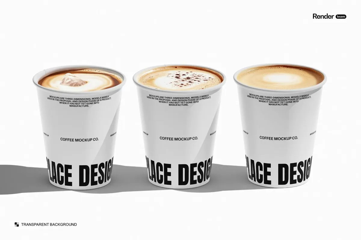 Paper Cup Mockup Set
