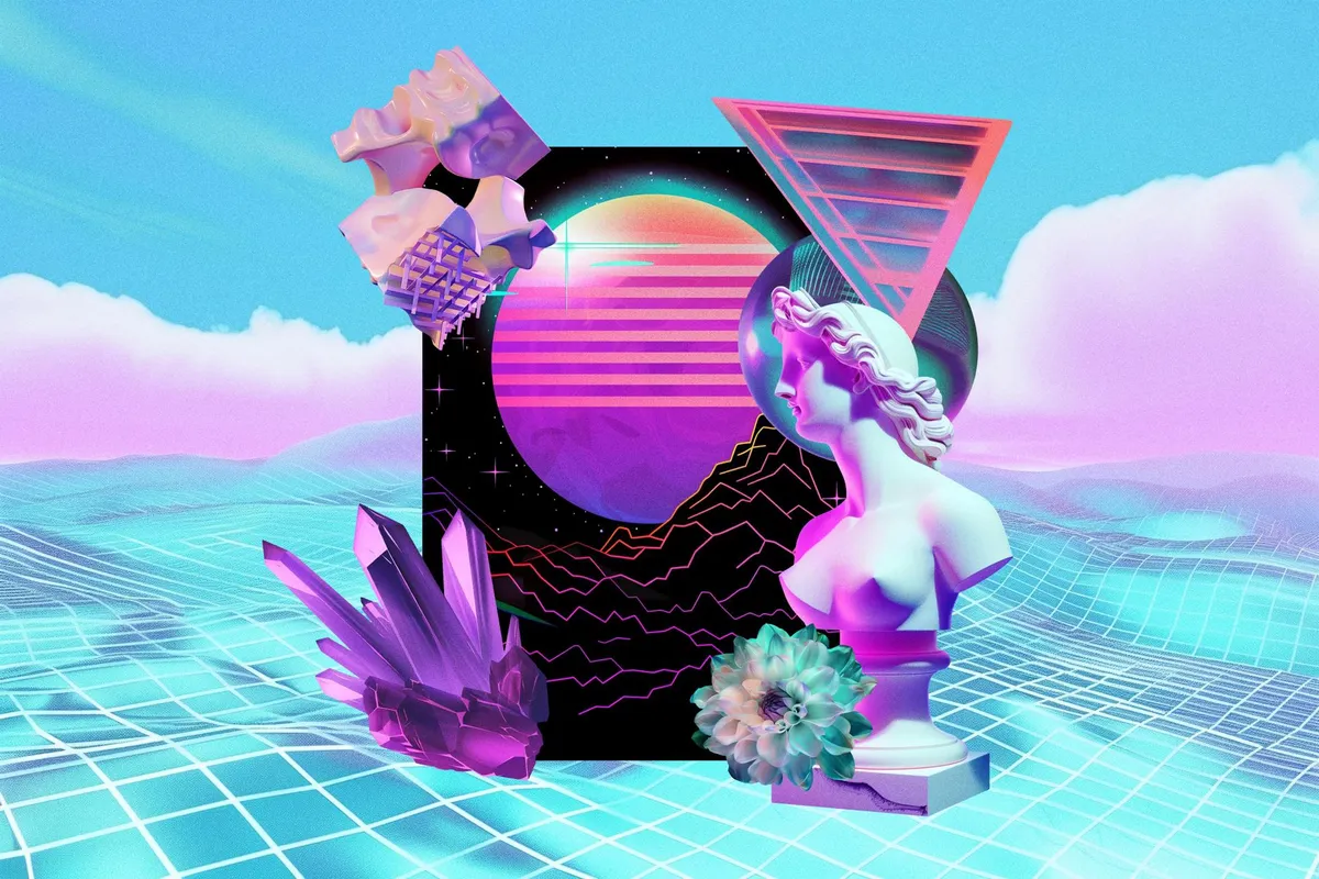 Vaporwave Collage Kit
