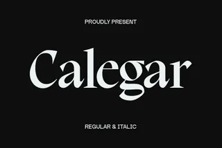 Calegar Display Serif Font