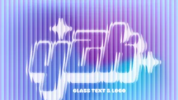 Gradient Glass Text & Logo Effect