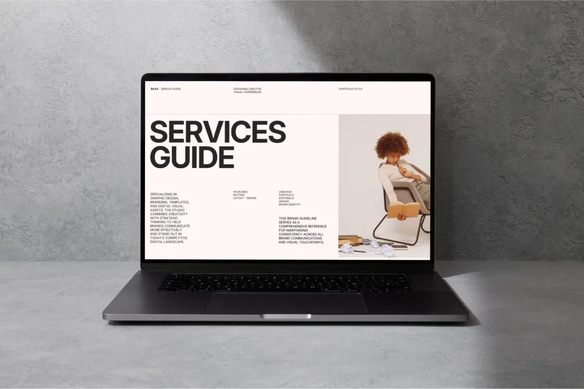 Baxa - Service Guide Presentation Template Pack