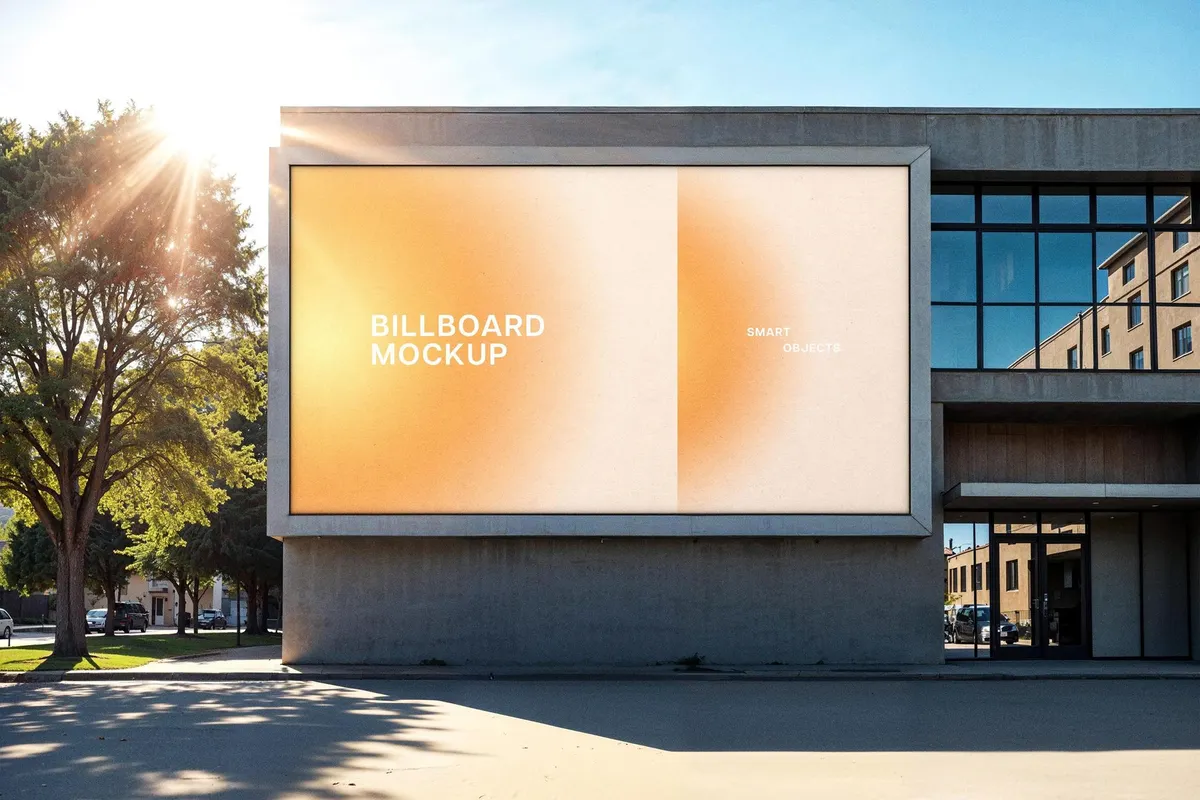Sunny Billboard Mockup