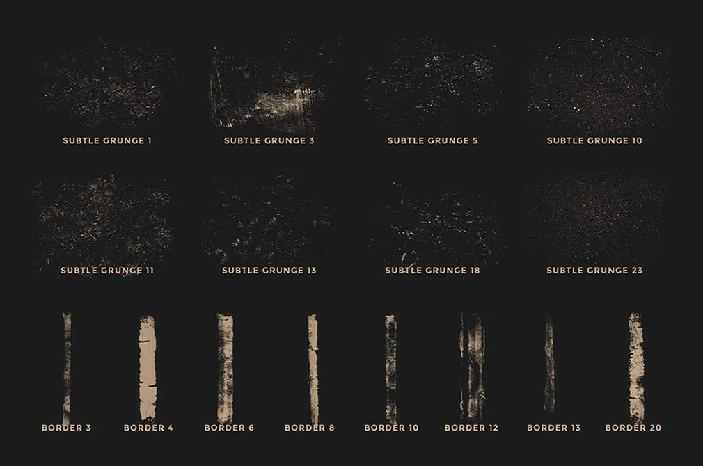 Grunge Photoshop Brushes Kit