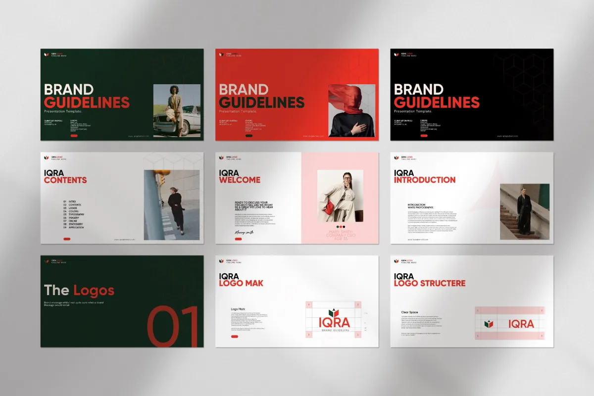 IQRA-Brand Guidelines Presentation Template