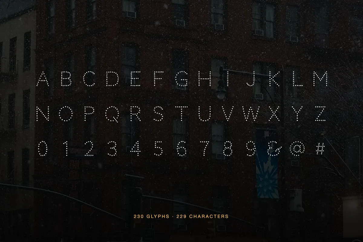 Codystar — Free Marquee Bulb Font
