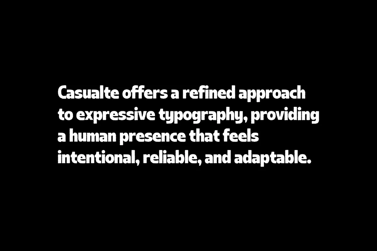 Casualte - Expressive Branding Font
