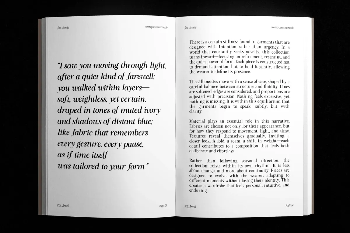 RCL Arviel – Modern Editorial Serif Font Family