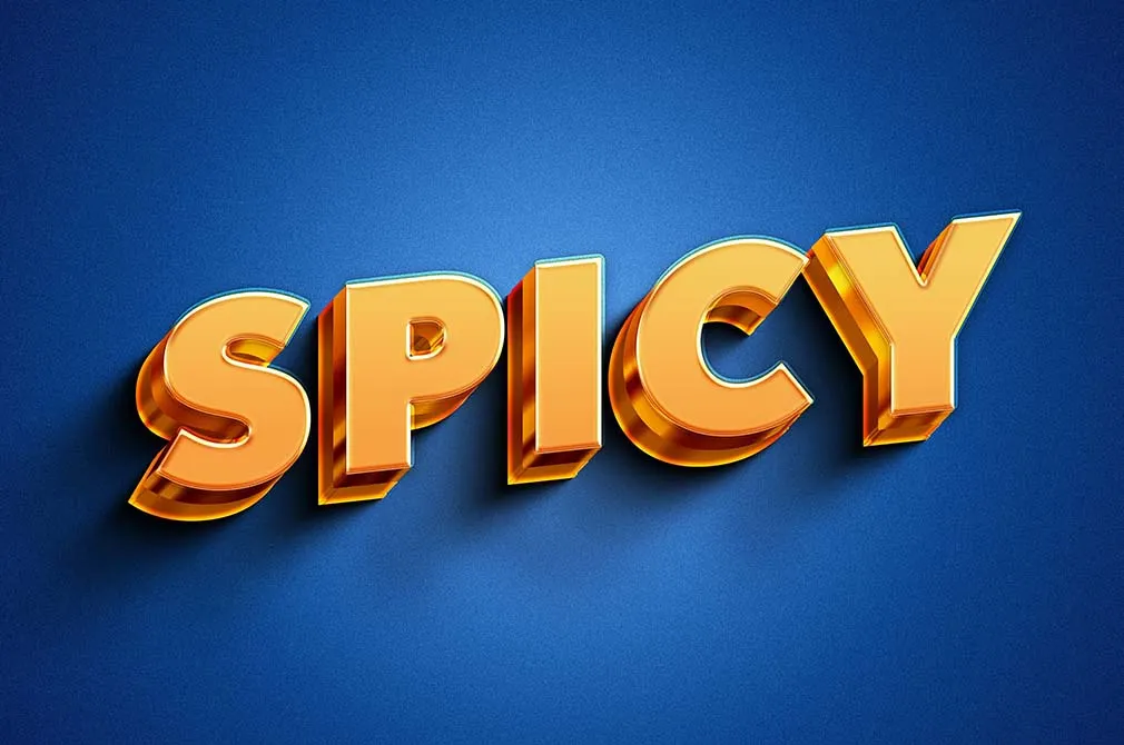 Shiny 3D Text Effect
