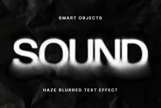 Haze Blurred Text Effect