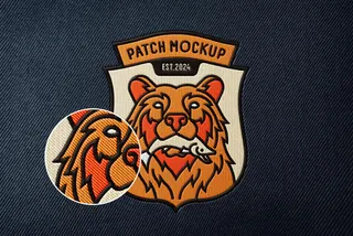Patch Embroidery Logo Mockup