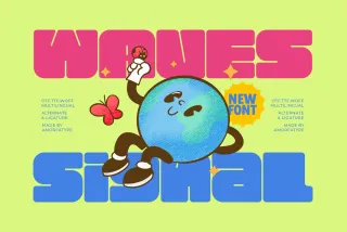 Waves Signal - Bold Playful Typeface