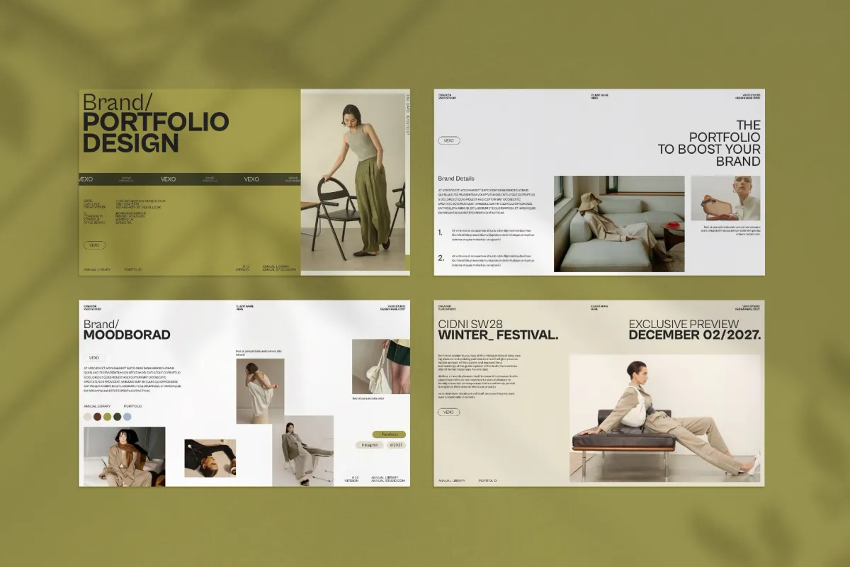 Vexo Brand Portfolio Presentation Template