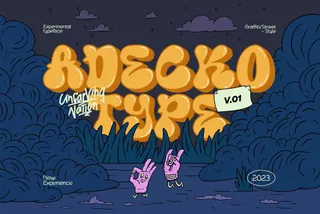 Adecko — Graffiti Display Font