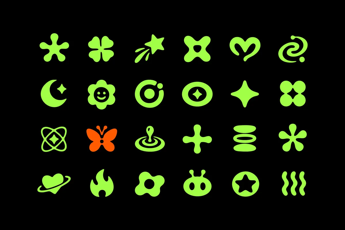 Y2K Bold Icons