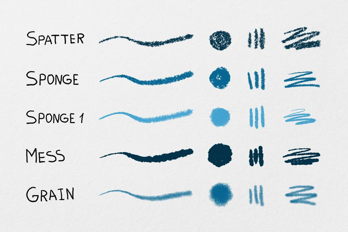 Essential Hand Drawn Photoshop Brushes