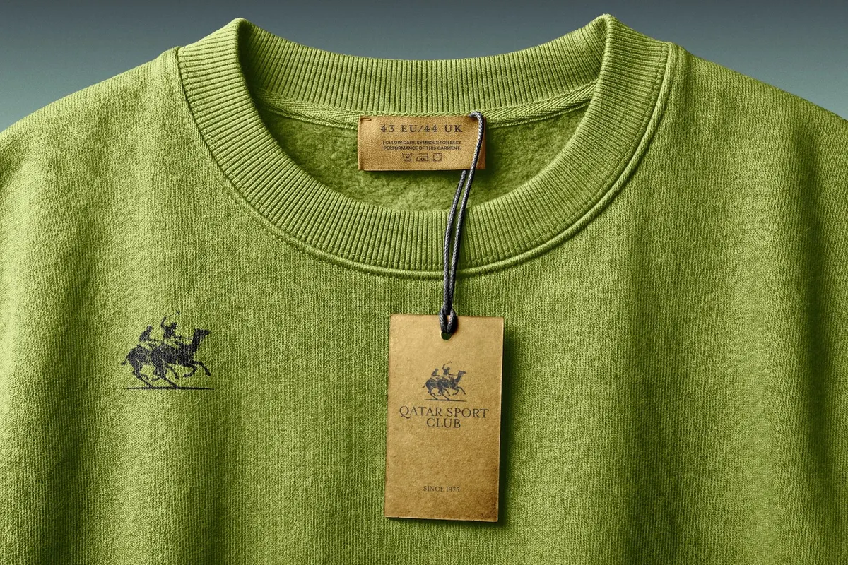Sweatshirt Minimalist Mockup With Tag