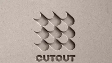 Paper Cutout Logo Text Effect