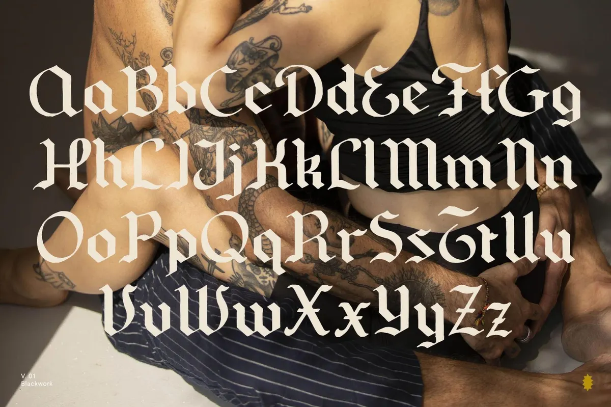 Blackwork Gothic Font