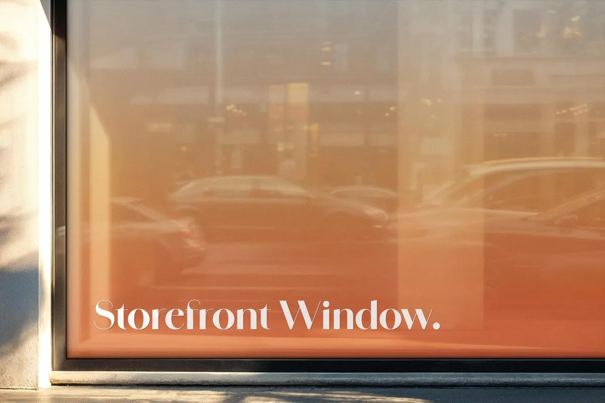 Window Sticker Mockup