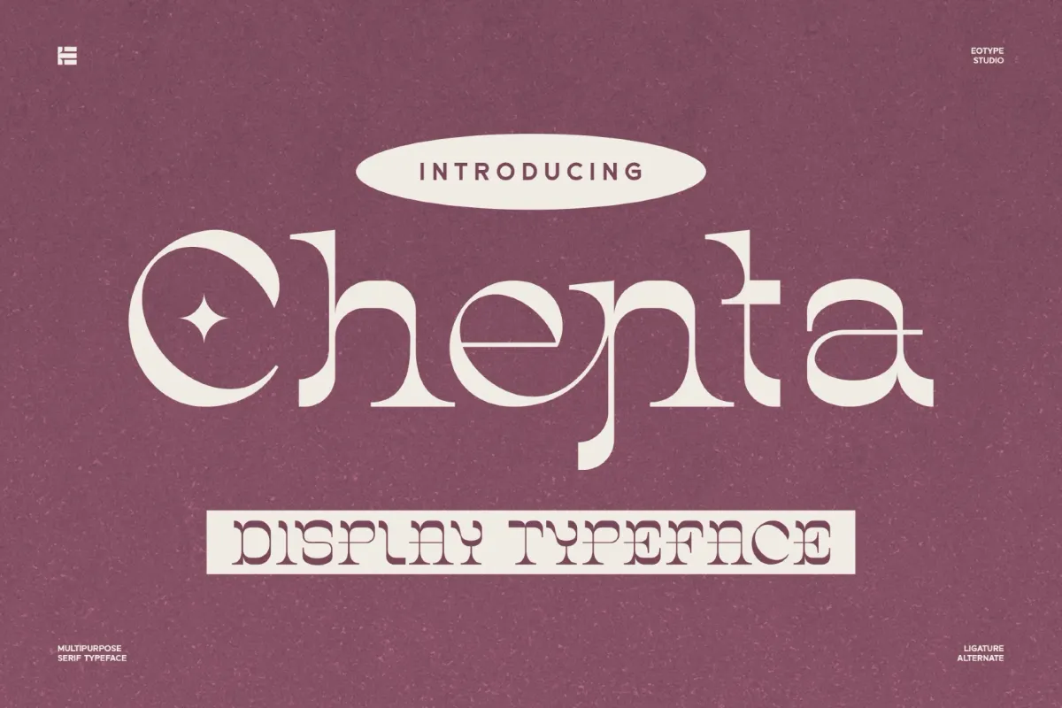 Chenta - Groovy Serif Display Font