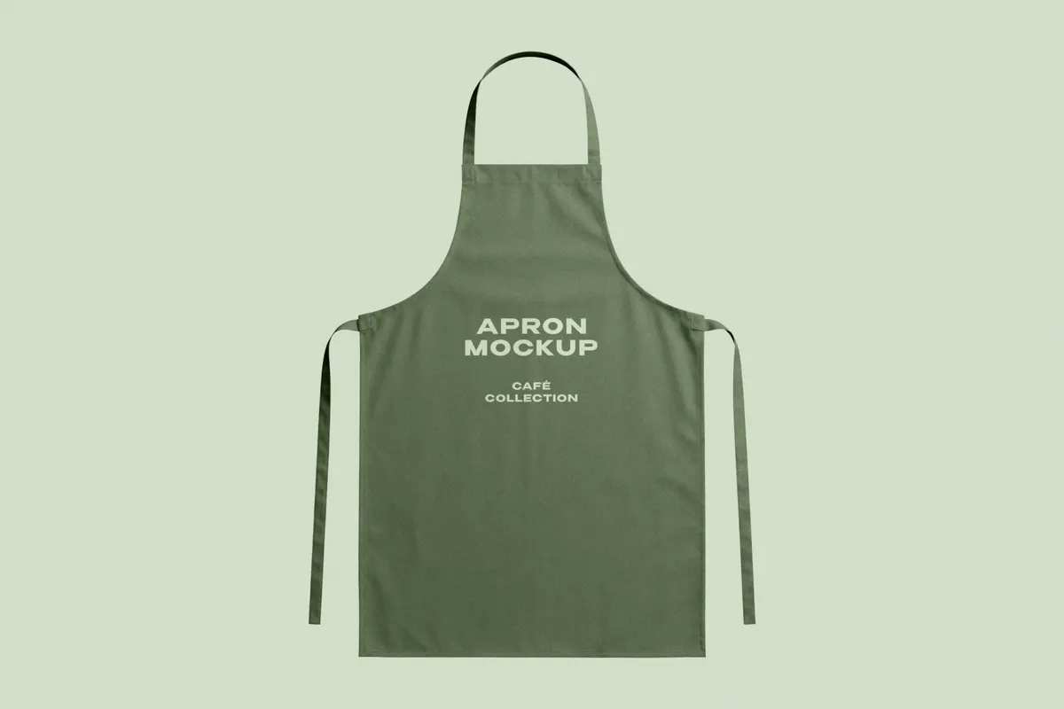 Flat-Lay Apron Mockup
