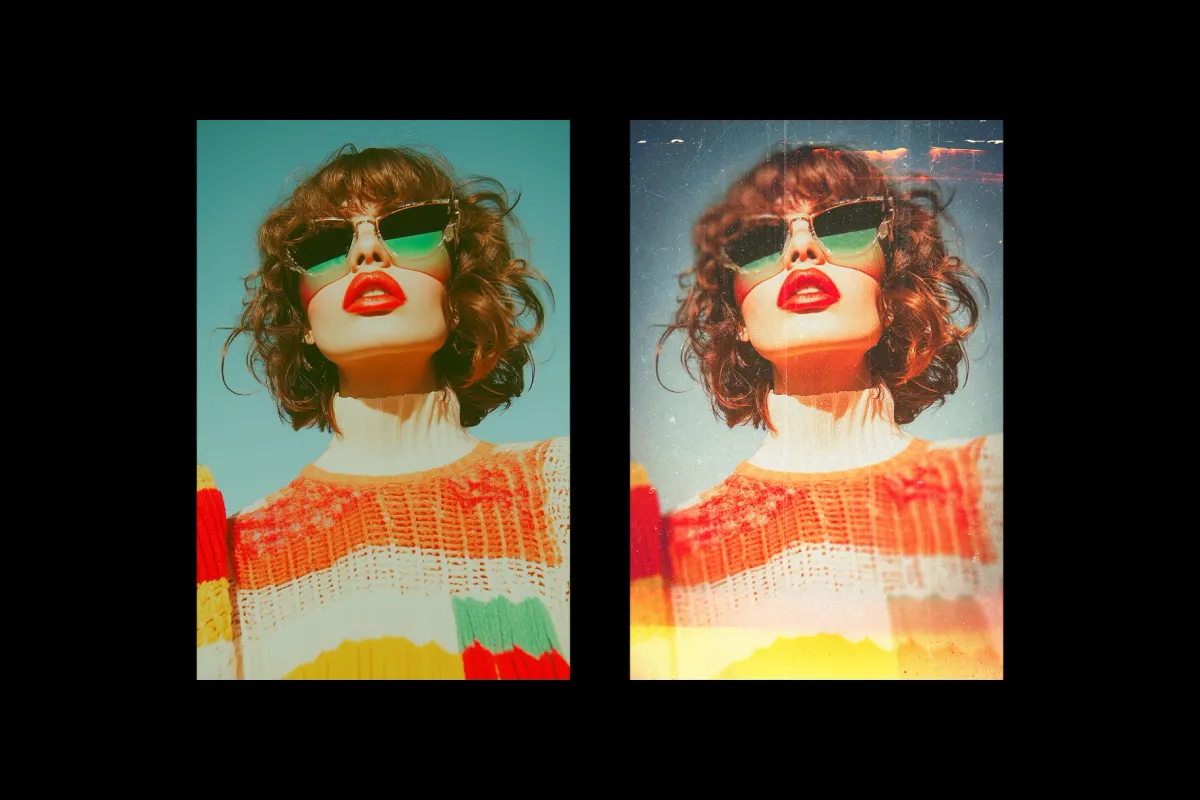 Film Burn Poster Photo Effect