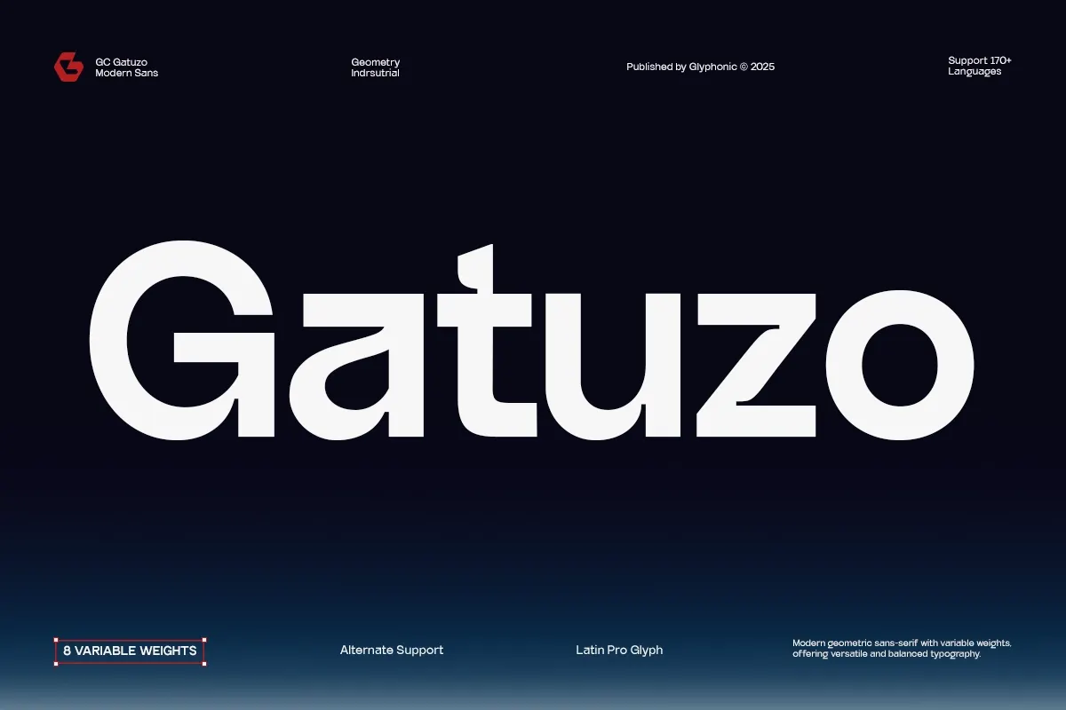 GC Gatuzo - Geometric sans