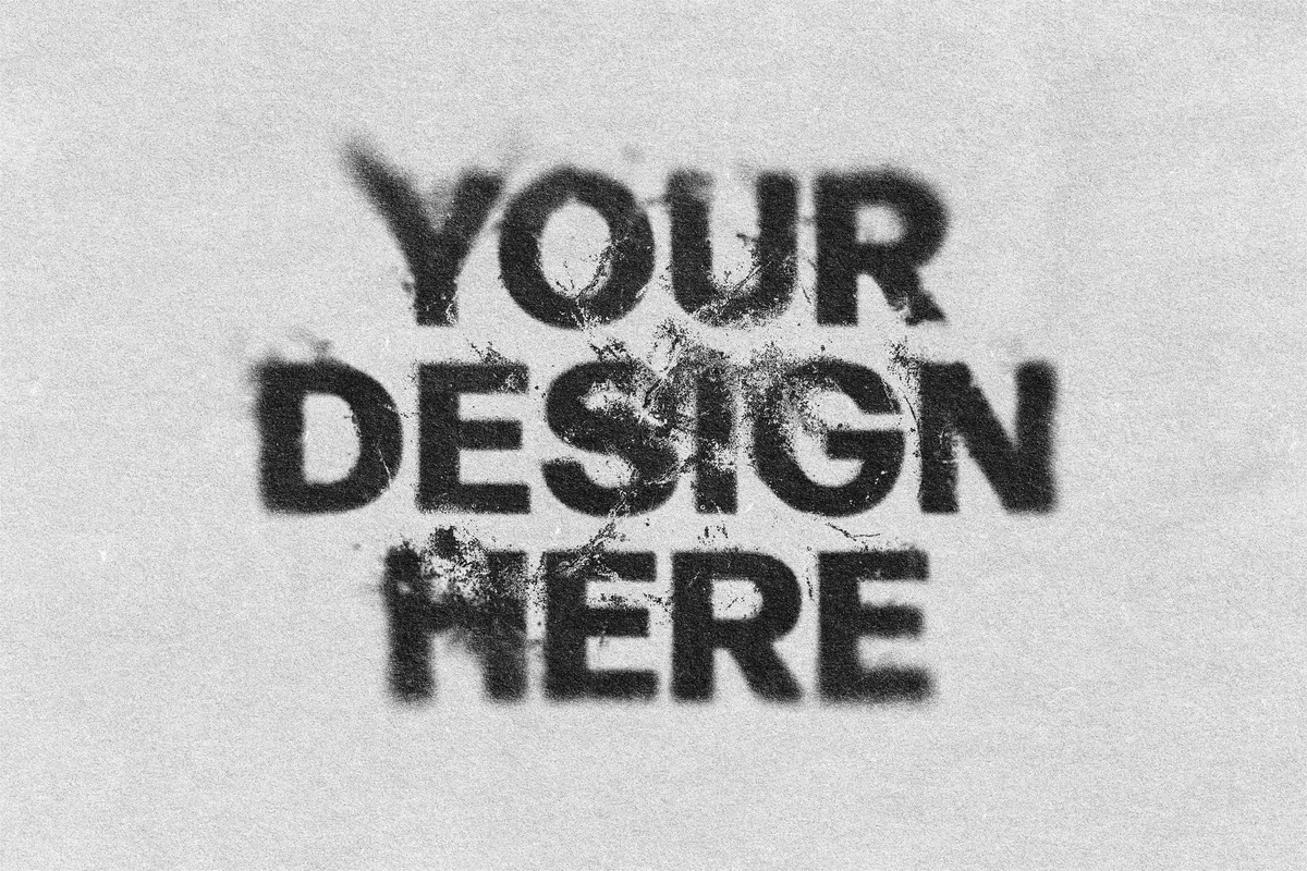 Grunge Style Text & Logo Effect