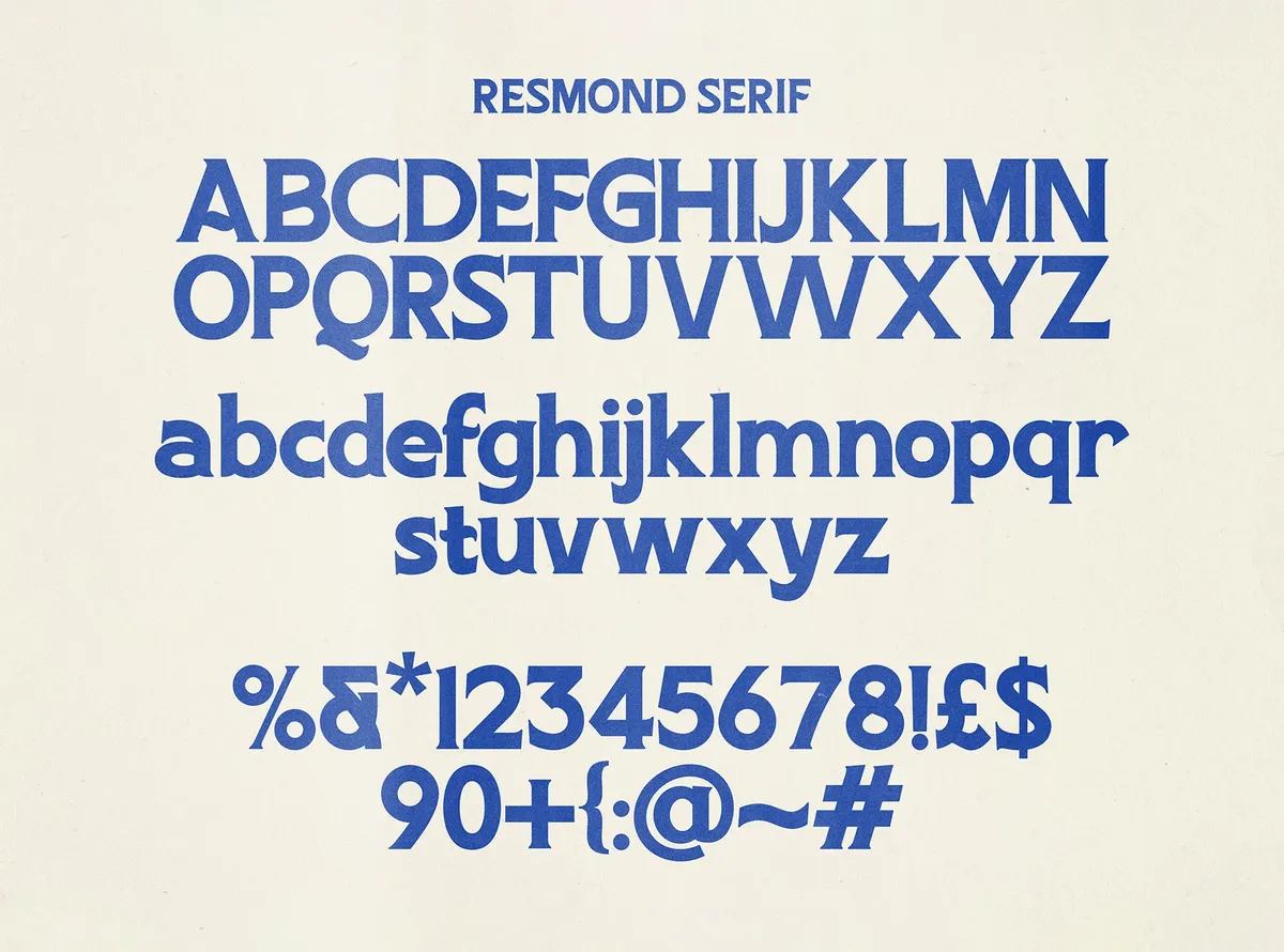 Resmond - Vintage Display Serif Font