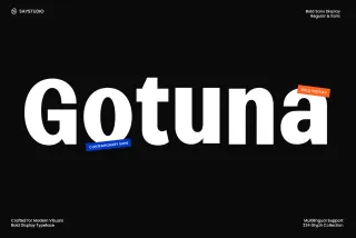 Gotuna - Contemporary Display Sans Serif Font