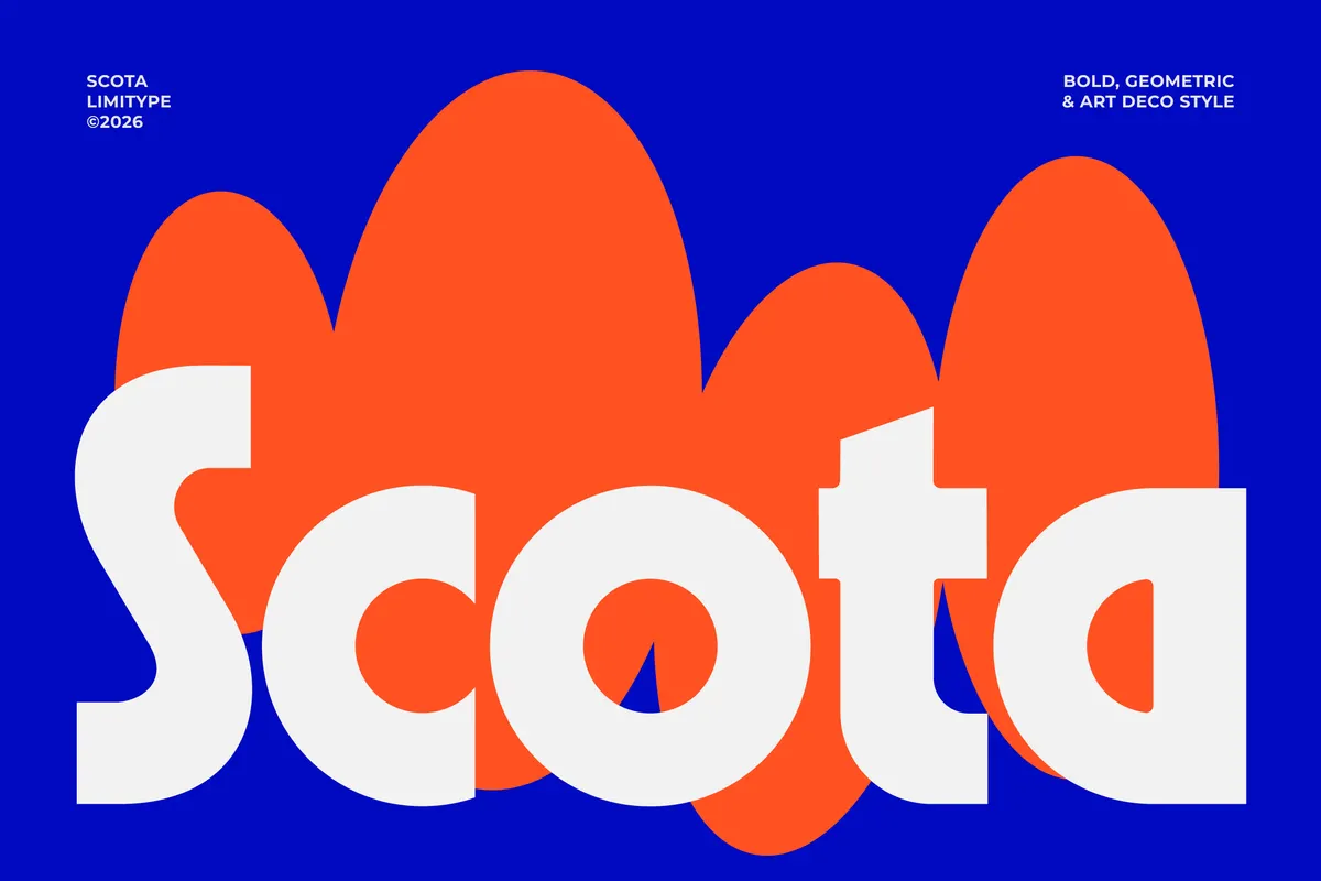 Scota - Bold Geometric Display Font