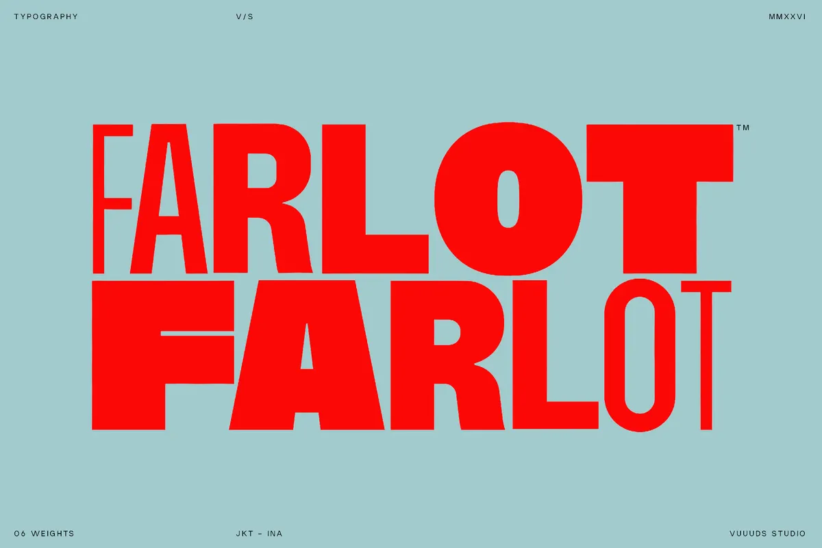 Farlot - Bold Sans Serif Display Family
