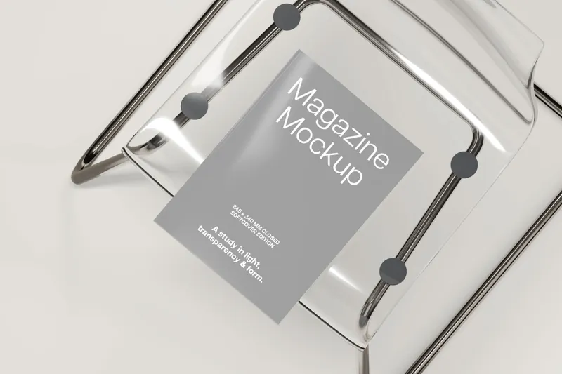 Glossy Magazine Mockup